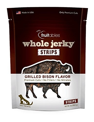 Fruitables Dog Treat 5osces Whole Jerky Grilled Bison Strips