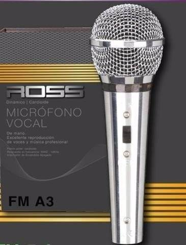 Imagen 1 de 2 de Micrófono Ross FM-A3 dinámico
