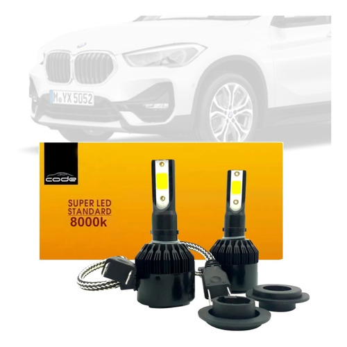 Par Led Code 6000k 4400l Farol Milha Bmw H11 X1