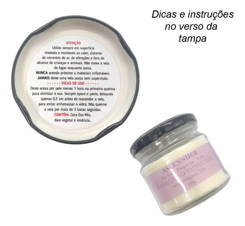 Vela aromática de lavanda, vela de evolución espiritual, 100 g, 25 h