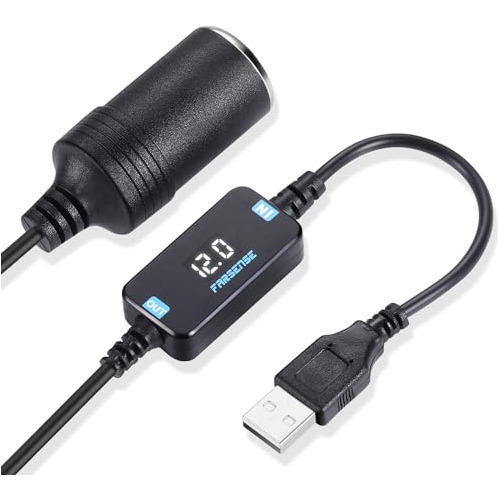 Farsense Cable De Alimentación Usb Cc De 5 V A 12 V (3 Pies)