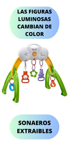 Imagen 4 de 6 de Gimnasio Con Sonajeros Para Bebé Rondi Activity Gym