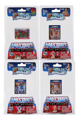Masters Of Universe 4 Micro Figuras He-man Worlds Smallest *