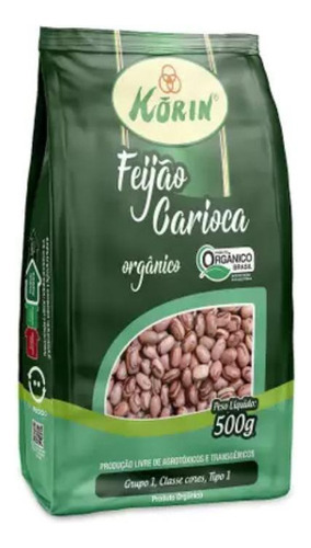 Kit 3x: Feijão Carioca Orgânico Korin 500g