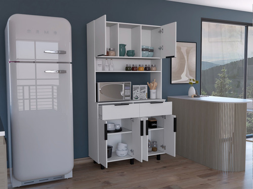 Alacena Oshawa 105 X197 Rta Blanco