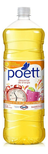 Poett Despertar De Energía limpiador de piso en botella 1800mL