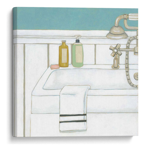 Canvas Lab Cuadro Baño Clásico Vi 30x30, Chariklia Zarris