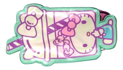 Lapicera Escolar Estuche Infantil Oficina Hello Kitty Fucsia Malteada