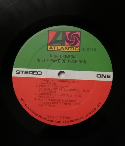 Imagen 5 de 7 de King Crimson - In The Wake Of Poseidon ( L P Ed. U S A 1970)
