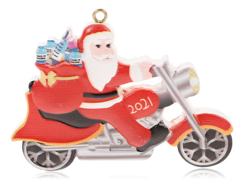 Calcetín Navideño Con Colgante De Papá Noel Para Moto