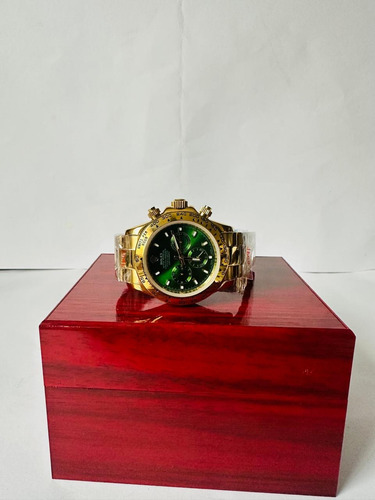 Bonito Reloj Rolex De Caballero Dorado Dorado Verde (Usado)