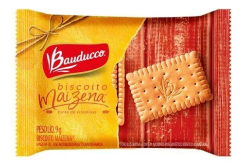 Biscoito Bauducco Mini biscoito individual bauducco maizena 60 saches de 9gr de maizena pacote x 6