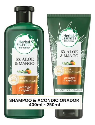 Shampoo + Acondicionador Herbal Essences Aloe Y Mango Repara