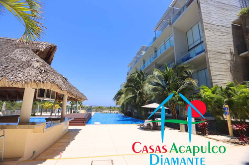 Cad Aura A 008. Funcional Y Acogedor, Con Balcón Y Acceso A Club De Playa En La Mejor Zona De Acapulco