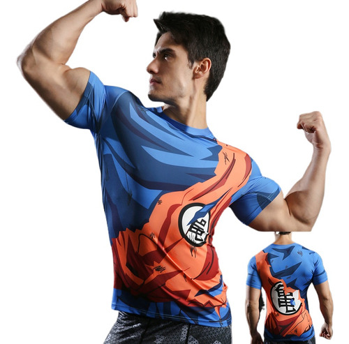 Dragon Ball  Short Sleeve Sports Elastic Quick Drying