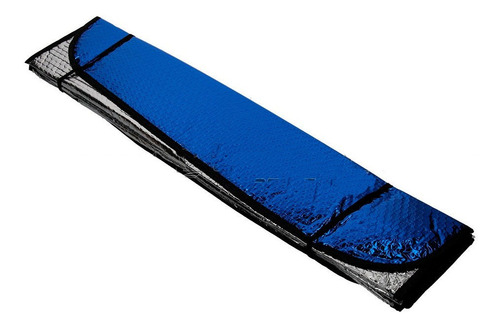 Parasol Cortina Parabrisas Grande Azul Metalizado Plegable