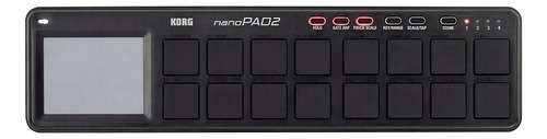 Controlador Midi Usb Com 16 Pads Korg Nanopad 2 Preto