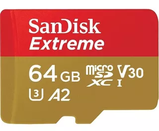 Sandisk Tarjeta Microsd Extreme 64gb Para Gopro Drones