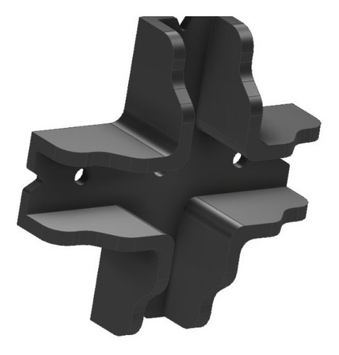 Imagen 10 de 10 de Escuadra Guía Cruz Armado Muebles Placa 18mm Mdf Melamina