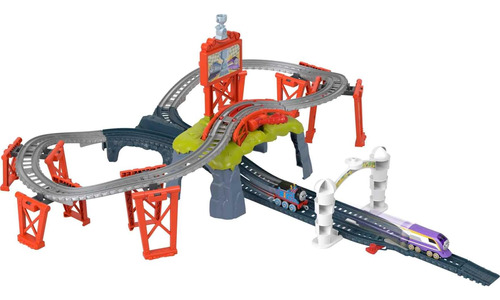 Thomas & Friends Trackmaster, Playset Carrera Por La Copa De