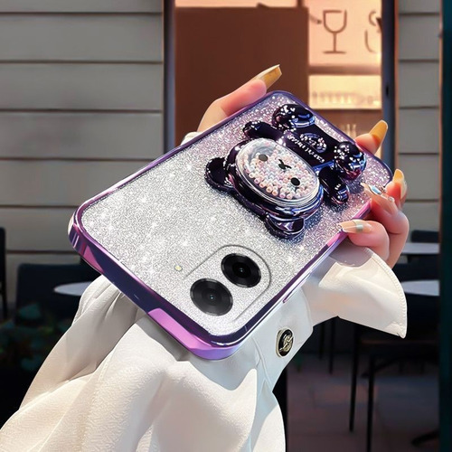 Funda Para Xiaomi Poco C71 Oso Cuentas Polvo Flash+mica