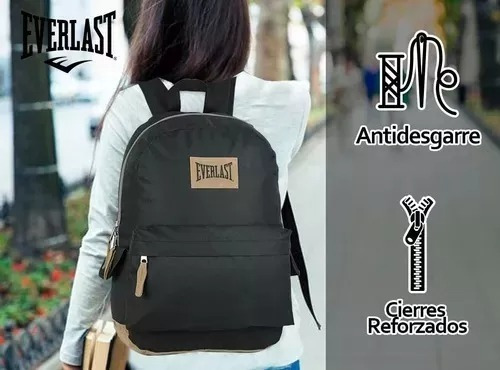 Imagen 7 de 8 de Mochila Everlast Tela Reforzada Urbana Colegio Original