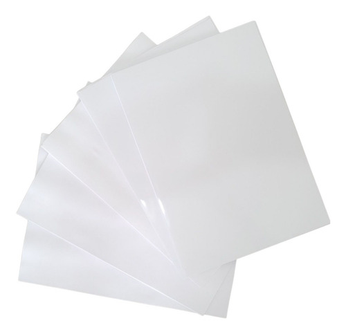Vinil Sublimatico Transparente E Branco Adesivo A4 40 Folhas