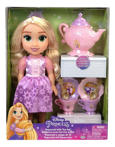 Muñeca Princesa Disney Rapunzel Y Juego De Té