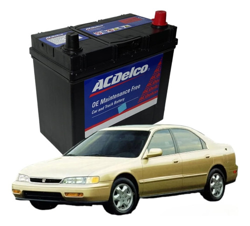 Batería Acdelco Ns60zl (45r)650amp Honda Accord 90-93