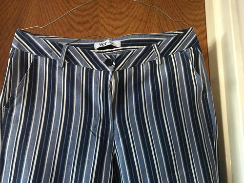 Pantalón De Lino Marca Ver Talle 42