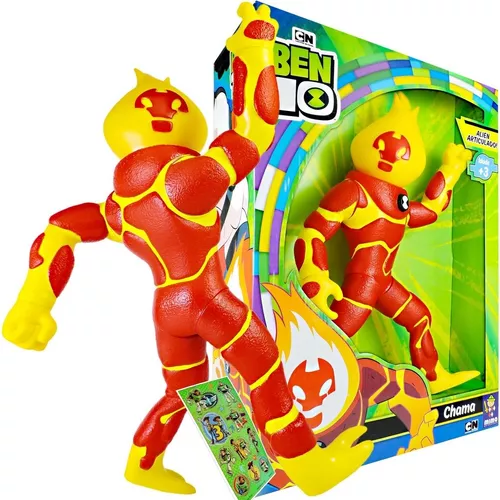 Boneco Articulado Gigante - Ben 10 - Alien Chama - Mimo Toys em