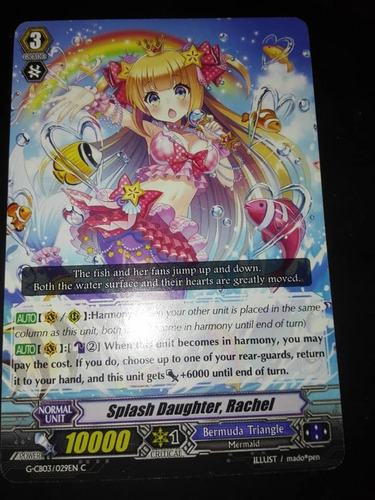 Splash Daughter, Rachel - G-cb03: Blessing Of Carta Vanguard