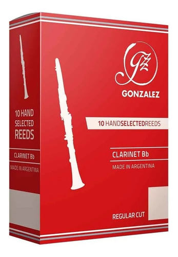 Caña Gonzalez Clarinete Si B Regular Cut 2 1/2 10 Unidades