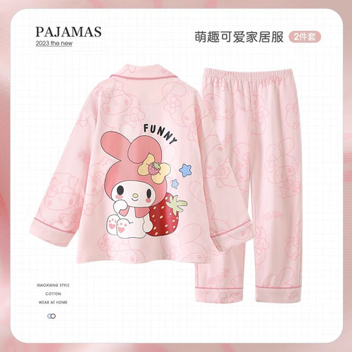 Lindo Conjunto Pijama Sanrio Kuromi Para Niñas