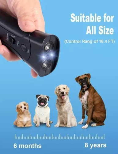 New Repelente Electrónico De Perros De Largo Alcance Dual