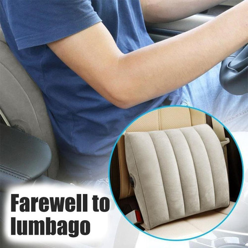 Almohada De Soporte Lumbar Inflable Almohada De Respaldo Por