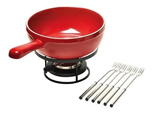 Olla De Fondue Emile Henry Con Tenedores | Borgoña