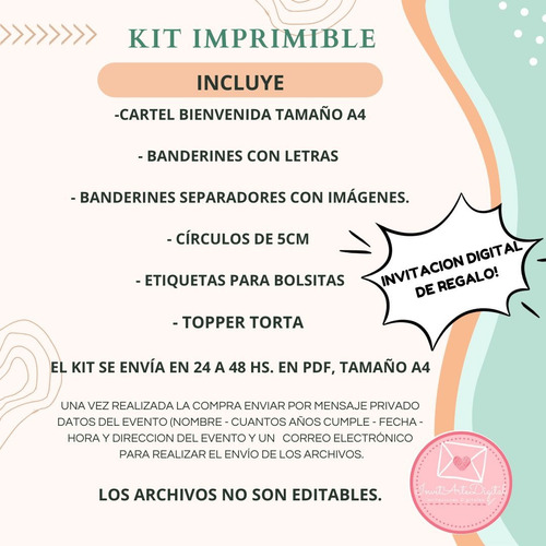 Kit Imprimible Cumpleaños Personalizado - Roblox Azul Y Rojo