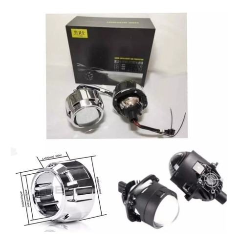 2 Pares Lupas Biled 2.5inc 7000l Proyector Retro-fit Faros