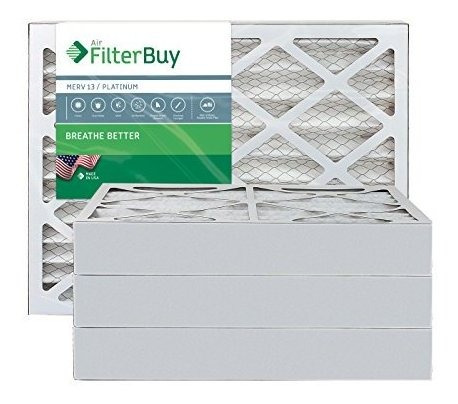 Filterbuy 17x22x4 Merv 13 Filtro De Aire De Horno De Ca Plis