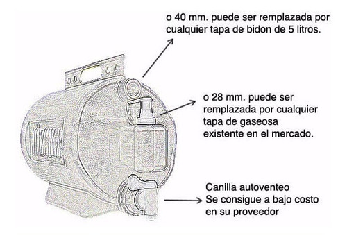 Tanque Bidon 13 Litros Con Canilla Y Jabonera Ideal Camping