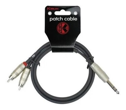 Imagen 1 de 5 de Cable Audio 1,20 Metros Rca A Plug Trs Kirlin Y-344-4ft