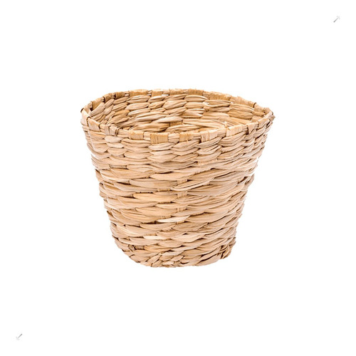 Cachepô Cone De Taboa Violeta Art Cestas Único