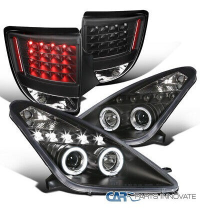 Fit 00-05 Toyota Celica Black Halo Led Projector Headlig Ttx