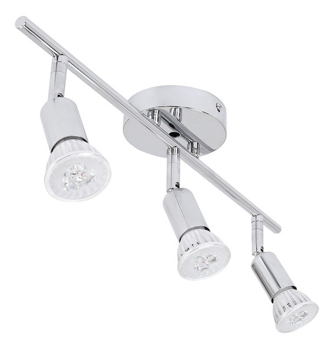Refletor De Teto J 3 Light Chrome Steel Gu10 Spotbar Ow5j