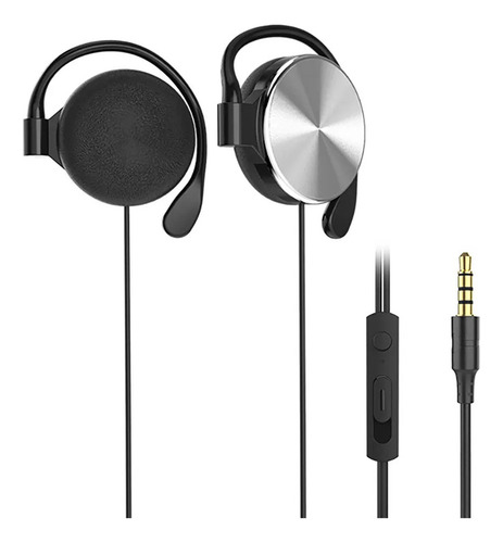 Fones De Ouvido Esportivos Com Fio E Ganchos Para Orelhas