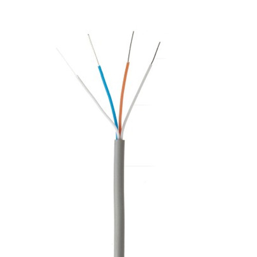 Kit 5 Rolo Cabo Fio 2 Pares Cinza 200m Interfone Telefone