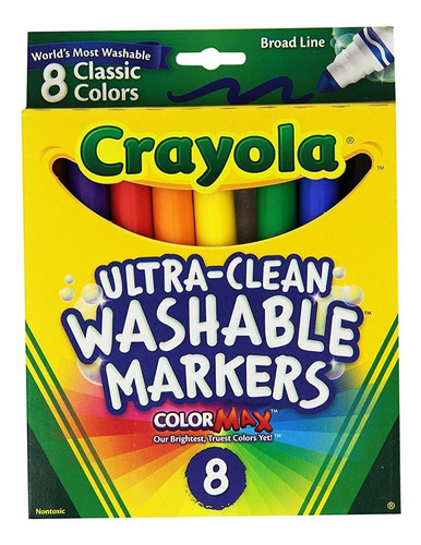Crayola Marcadores Lavables Broad Point