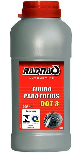 Fluido De Freio Radnaq Dot3 500ml - 01 Unidade