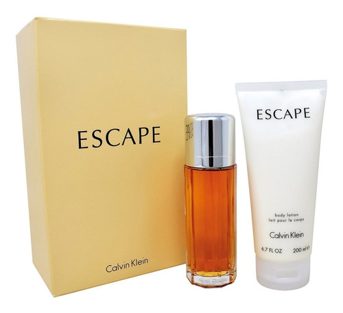 Estuche Perfume Escape Calvin K. 2 Pz. 100ml Mujer Original 